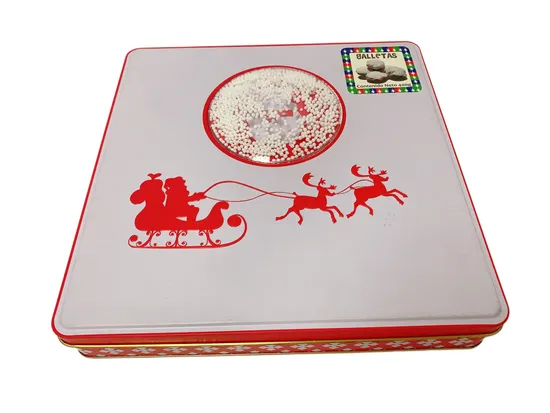 Metal Chocolate Biscuit Cookie Tin Candy Sweet Mint Tin Can Christmas Gift Packaging Tin Box 