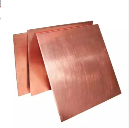Copper Plate Sheet Pure Electrolytic Copper Cathode C10100/C10200/C10300 Copper Sheet 99.99% Manufacturer Customized 99.99 Pure Bronze Pure Copper Sheet Plate