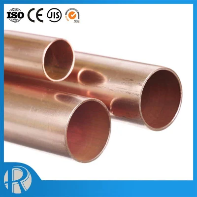 ASTM B280 Grade C21000 C23000 C26000 C27000 C27400 C28000 Polished Copper Brass Bronze Pipe / 1/2
