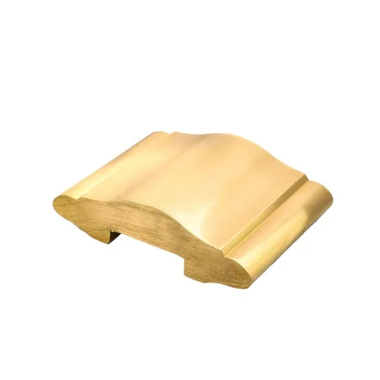 Villa Decorative Brass Stair Handrail Custom Brass Extrusion Copper Profile Material Hotel Brass Stair Rod 